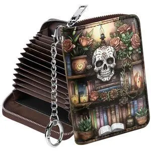 Credit Card Holder, Zipper Credit Card Wallet for Women, Small Accordion Card Cases Holder, KeyChain Wallet, Business Card Holder, Bookshelf Credit Card Holder, Zipper Credit Card Wallet for Women, Small Accordion Card Cases Holder, KeyChain Wallet, Business Card Holder, Bookshelf
