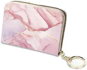 Credit Card Holder, Stylish RFID-Blocking Women's Slim Wallet Perfect for Business and Everyday Use, Keep Your Belongings Safe and Organized (Pink Marble) Credit Card Holder, Stylish RFID-Blocking Women's Slim Wallet Perfect for Business and Everyday Use, Keep Your Belongings Safe and Organized (Pink Marble)