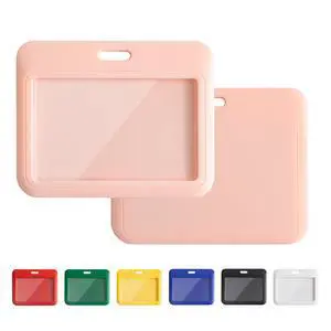 1 Pack Sliding Horizontal ID Badge Holder with Clear Window Pink ID Card Holder Protector Pouch for Office School ID Credit Cards Proximity Key Cards Drivers Licenses and Passes 1 Pack Sliding Horizontal ID Badge Holder with Clear Window Pink ID Card Holder Protector Pouch for Office School ID Credit Cards Proximity Key Cards Drivers Licenses and Passes