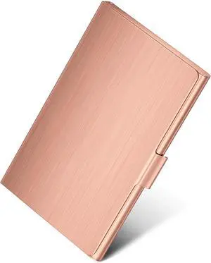 Stainless Steel Business Card Holder, Slim Card Case, Rose Gold Stainless Steel Business Card Holder, Slim Card Case, Rose Gold