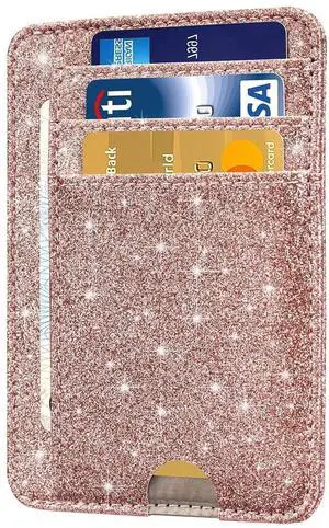 Card Holder Wallet Front Pocket Minimalist Travel Cute Funny Thin Leather With RFID Blocking Small Credit Card Holder Wallet for Men & Women Girls Organizer Gifts, Glitter Rose Card Holder Wallet Front Pocket Minimalist Travel Cute Funny Thin Leather With RFID Blocking Small Credit Card Holder Wallet for Men & Women Girls Organizer Gifts, Glitter Rose