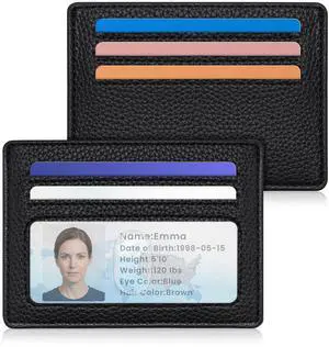 Small ID Cases, Credit Card Holder for Women, Slim RFID Blocking Wallet, Mini Tiny Thin Pocket Wallet, Gift for Ladies, Black Small ID Cases, Credit Card Holder for Women, Slim RFID Blocking Wallet, Mini Tiny Thin Pocket Wallet, Gift for Ladies, Black