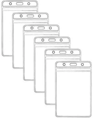 Vertical ID Badge Holders Sealable Waterproof Clear Plastic Holder, Fits RFID/Proximity/Badge Swipe Cards or Credit Card (6Pcs, Vertical) Vertical ID Badge Holders Sealable Waterproof Clear Plastic Holder, Fits RFID/Proximity/Badge Swipe Cards or Credit Card (6Pcs, Vertical)