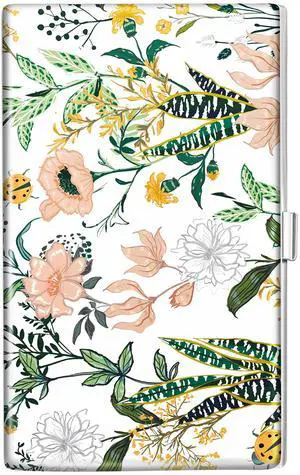 Business Card Holder Case Wallet for Women Metal Retro Blooming Flower Slim Pocket Purse Square Card Cases Cute For Realtors Real Estate Agents Business Card Holder Case Wallet for Women Metal Retro Blooming Flower Slim Pocket Purse Square Card Cases Cute For Realtors Real Estate Agents