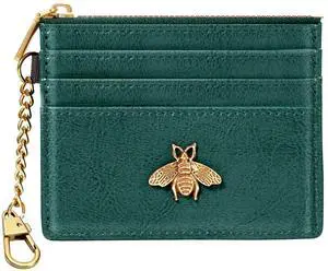Card Holder Keychain Wallet for Women with ID Window RFID Coin Purse Bee Gifts Slim Minimalist Small Wallet Card Holder Keychain Wallet for Women with ID Window RFID Coin Purse Bee Gifts Slim Minimalist Small Wallet