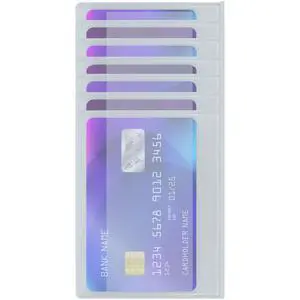Plastic Wallet Insert for Credit Card Set of 2, Men Wallets Checkbook Wallet Insert Credit Card Sleeves Holder (Checkbook 6 Page) Plastic Wallet Insert for Credit Card Set of 2, Men Wallets Checkbook Wallet Insert Credit Card Sleeves Holder (Checkbook 6 Page)