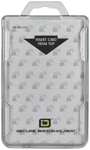 RFID Blocking Secure Badge Holder - Duolite 2 Card ID Holder - Poly Carbonate - Heavy Duty Hard Plastic ID Badge Holder - USA Molded and Assembled - FIPS 201 Approved - Clear RFID Blocking Secure Badge Holder - Duolite 2 Card ID Holder - Poly Carbonate - Heavy Duty Hard Plastic ID Badge Holder - USA Molded and Assembled - FIPS 201 Approved - Clear