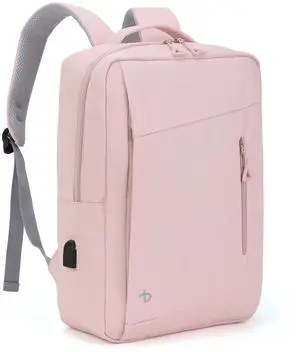 Laptop Backpack for Travel Water Resistant, Slim College Backpack for Men/Women, 15.6" Laptop Business Backpack with USB Charging Port(Pink) Laptop Backpack for Travel Water Resistant, Slim College Backpack for Men/Women, 15.6" Laptop Business Backpack with USB Charging Port(Pink)