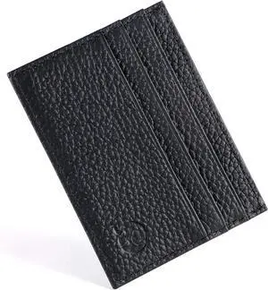 Credit Card Holder Wallet, RFID Blocking Leather Ultra Slim Wallet, Thin Minimalist Credit Card Case Card Protector, Front Pocket Wallets for Men, Women - 6 Card Slots and 1 Pockets (Black) Credit Card Holder Wallet, RFID Blocking Leather Ultra Slim Wallet, Thin Minimalist Credit Card Case Card Protector, Front Pocket Wallets for Men, Women - 6 Card Slots and 1 Pockets (Black)
