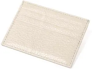 Super Slim Genuine Leather Credit Card Wallet (Off-White) Super Slim Genuine Leather Credit Card Wallet (Off-White)