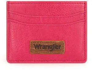X Wrangler Card Wallets for Women RFID Blocking Minimalist Pink Card Holder Womens Small Pocket Wallet X Wrangler Card Wallets for Women RFID Blocking Minimalist Pink Card Holder Womens Small Pocket Wallet