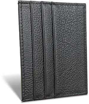 Credit Card Holder Wallet RFID Blocking Slim Credit Card Cases Holder Premium Leather Minimalist Front Pocket Small Wallet with 6 Card Slots and 1 Pockets for Men Women (Black) Credit Card Holder Wallet RFID Blocking Slim Credit Card Cases Holder Premium Leather Minimalist Front Pocket Small Wallet with 6 Card Slots and 1 Pockets for Men Women (Black)