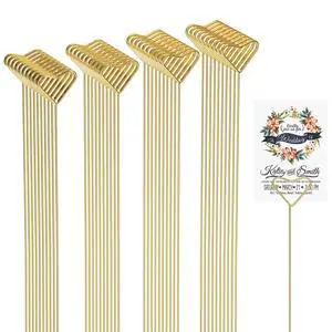 40 Packs Floral Card Holder Picks - Metal Gift Card Holder Sticks for Bouquets, Wedding Centerpieces, Photo Holder Sticks, Floral Picks for Cards, Picture Holders for Centerpieces, Heart-Shaped 40 Packs Floral Card Holder Picks - Metal Gift Card Holder Sticks for Bouquets, Wedding Centerpieces, Photo Holder Sticks, Floral Picks for Cards, Picture Holders for Centerpieces, Heart-Shaped