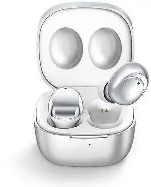 Wireless Earbuds Deep Bass Stereo Sound Bluetooth Earbuds 120H True Wireless Headphones with Ear Caps (S/M/L) for Samsung S26/S25/S24/S23/S22 Ultra Z Flip 5/4/3/Fold 5/4 iPhone 16/15/14 Silver Wireless Earbuds Deep Bass Stereo Sound Bluetooth Earbuds 120H True Wireless Headphones with Ear Caps (S/M/L) for Samsung S26/S25/S24/S23/S22 Ultra Z Flip 5/4/3/Fold 5/4 iPhone 16/15/14 Silver