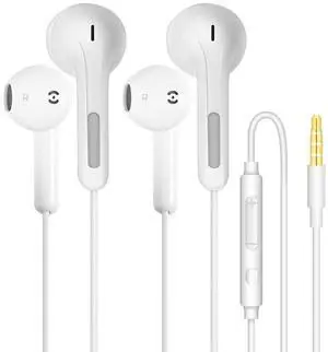 2 Pack Wired Earbuds with Microphone, 3.5mm Jack In-Ear Headphones Wired Earphones with Mic Noise Isolating Plug in Ear Buds for Computer Laptop PC iPhone Android, Airplane Travel Headphones with jack 2 Pack Wired Earbuds with Microphone, 3.5mm Jack In-Ear Headphones Wired Earphones with Mic Noise Isolating Plug in Ear Buds for Computer Laptop PC iPhone Android, Airplane Travel Headphones with jack