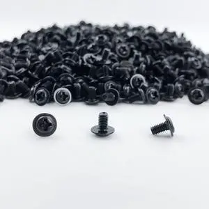 100 pcs M3x5 Black Round Head PC Mounting Computer Screws Computer Case Fixed Motherboard Screw 100 pcs M3x5 Black Round Head PC Mounting Computer Screws Computer Case Fixed Motherboard Screw