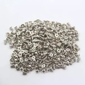 100-Pack M3x5mm Flat Head Phillips Screws for 2.5" SSD/HDD - Alloy Steel Nickel Plated Mounting Screws for PC Case, Laptop, Server Caddy & Gaming Consoles 100-Pack M3x5mm Flat Head Phillips Screws for 2.5" SSD/HDD - Alloy Steel Nickel Plated Mounting Screws for PC Case, Laptop, Server Caddy & Gaming Consoles