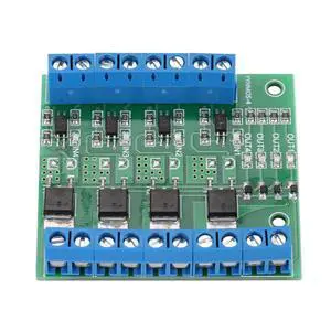Mosfet Driver Board,PWM MOS FET Module, 4-Channel Module PLC Amplifier Circuit Module, Easy to use, Long Life Board Driver 3-20V 3.7-27VDC 10A Quick Wiring Stable Power lamp Control high Devices Mosfet Driver Board,PWM MOS FET Module, 4-Channel Module PLC Amplifier Circuit Module, Easy to use, Long Life Board Driver 3-20V 3.7-27VDC 10A Quick Wiring Stable Power lamp Control high Devices