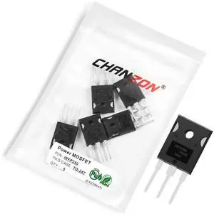 IRFP250 TO-247 NMOS MOS N-Channel Power MOSFET Transistor, High Power Dissipation (Pack of 5pcs) IRFP250 TO-247 NMOS MOS N-Channel Power MOSFET Transistor, High Power Dissipation (Pack of 5pcs)