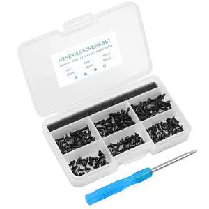 180Pcs M2 Laptop Repair Screw Kit,6 SizesM2x3/4/5/6/8/10mmfor SSD HDD DVD Drive Replacement Most Laptop Models & Internal Hardware Fixwith Screwdriver & Plastic Box 180Pcs M2 Laptop Repair Screw Kit,6 SizesM2x3/4/5/6/8/10mmfor SSD HDD DVD Drive Replacement Most Laptop Models & Internal Hardware Fixwith Screwdriver & Plastic Box