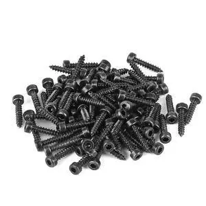 M2mm x 10mm Full Thread Hex Head Self Tapping Screws Black (Pack of 100) M2mm x 10mm Full Thread Hex Head Self Tapping Screws Black (Pack of 100)