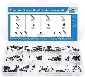 300PCS Computer Notebook Laptop Screws Assortment Kit, 12 Sizes M2.5 M2 M3 Laptop Screws for Lenovo Dell HP Asus Samsung Toshiba Acer SSD HDD SATA Hard Drive Mounting Repair 300PCS Computer Notebook Laptop Screws Assortment Kit, 12 Sizes M2.5 M2 M3 Laptop Screws for Lenovo Dell HP Asus Samsung Toshiba Acer SSD HDD SATA Hard Drive Mounting Repair