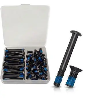 80pcs PC Fan Screw Kit Black Carbon Steel Screws with Blue Nylon Patch (30x UNC 6-32 30mm + 50x 10mm) Compatible with 60mm to 360mm Radiator Fans, AIO Coolers, and PC Cases 80pcs PC Fan Screw Kit Black Carbon Steel Screws with Blue Nylon Patch (30x UNC 6-32 30mm + 50x 10mm) Compatible with 60mm to 360mm Radiator Fans, AIO Coolers, and PC Cases