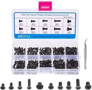 500pcs M2 M2.5 M3 Laptop Notebook Computer Replacement Screws Kit, PC Flat Head Phillips Screw Assortments, Countersunk SSD Electronic Repair Accessories for Sony DELL Samsung IBM HP Toshiba 500pcs M2 M2.5 M3 Laptop Notebook Computer Replacement Screws Kit, PC Flat Head Phillips Screw Assortments, Countersunk SSD Electronic Repair Accessories for Sony DELL Samsung IBM HP Toshiba