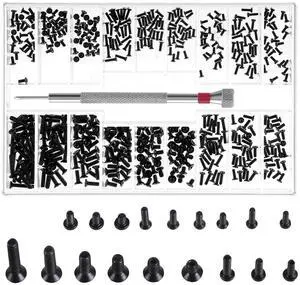 500 Pcs Extra Small Screws Tiny Screw Assortment Kit M1.2/M1.4/M2.0 Micro Repair Screw Kit Black Small Replacement Screws with Screwdriver for Glasses Watches Laptop Computer Electronic 500 Pcs Extra Small Screws Tiny Screw Assortment Kit M1.2/M1.4/M2.0 Micro Repair Screw Kit Black Small Replacement Screws with Screwdriver for Glasses Watches Laptop Computer Electronic