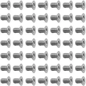 50Pcs Hard Drive Screws 2.5 inch,Stainless Flat Phillips Head HDD SSD M3 x 5mm Mounting Screw for Computer PC Laptop Case,2.5" Silver 50Pcs Hard Drive Screws 2.5 inch,Stainless Flat Phillips Head HDD SSD M3 x 5mm Mounting Screw for Computer PC Laptop Case,2.5" Silver