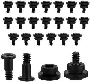 Hard Disk Drive Mounting Screws Kit, 20pcs 6#-32 PC Hard Drive Screws & 20pcs Shock Absorption Rubber Washers for 3.5 Inch HDD SSD Computer Repair Parts and Accessories Hard Disk Drive Mounting Screws Kit, 20pcs 6#-32 PC Hard Drive Screws & 20pcs Shock Absorption Rubber Washers for 3.5 Inch HDD SSD Computer Repair Parts and Accessories