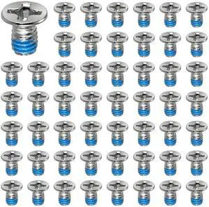 50 Pcs Round Flat Head Machine Screws M3 x 5mm, Hard Drive Screws Blue Glue Sealing Thread Design 2.5 inch Stainless Flat Phillips Head HDD SSD Mounting Screw for Computer 50 Pcs Round Flat Head Machine Screws M3 x 5mm, Hard Drive Screws Blue Glue Sealing Thread Design 2.5 inch Stainless Flat Phillips Head HDD SSD Mounting Screw for Computer
