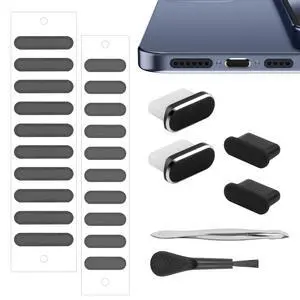 USB C Dust Plug for iPhone 15 16 17 Series, USB C Port Cover Phone Speaker Cover, Phone Charging Port Cleaner for Samsung Galaxy S23, S22 Ultra S21 FE S20, Note 20 and All Type-C Devices USB C Dust Plug for iPhone 15 16 17 Series, USB C Port Cover Phone Speaker Cover, Phone Charging Port Cleaner for Samsung Galaxy S23, S22 Ultra S21 FE S20, Note 20 and All Type-C Devices
