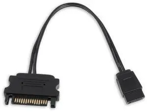 SATA Power Adapter, 15 Pin Male SATA Power to 6 Pin SATAs Slimline PowerAdapter Cable for Optical Drive, CD DVD Drive, CD-ROM Drives 6.7inch/17cm SATA Power Adapter, 15 Pin Male SATA Power to 6 Pin SATAs Slimline PowerAdapter Cable for Optical Drive, CD DVD Drive, CD-ROM Drives 6.7inch/17cm