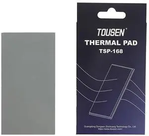 TSP-168 Thermal Pad (85x45mm x 0.5mm) - High Conductivity, Non-Conductive Gray Heat Dissipation Pad for PCBs, GPUs, Laptops & Electronics TSP-168 Thermal Pad (85x45mm x 0.5mm) - High Conductivity, Non-Conductive Gray Heat Dissipation Pad for PCBs, GPUs, Laptops & Electronics