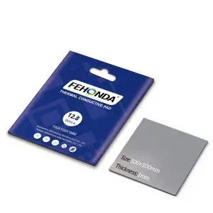 Thermal Pad 12.8W/mK 100 x 100 x 1 mm Soft Silicone Thermal Pad Cover with Dual Self-Adhesive Films,Heat Resistance,Non Conductive Thermal Pads for GPU/CPU/PS4/PS5/PC Laptop Heatsink/SSD/Nvme Thermal Pad 12.8W/mK 100 x 100 x 1 mm Soft Silicone Thermal Pad Cover with Dual Self-Adhesive Films,Heat Resistance,Non Conductive Thermal Pads for GPU/CPU/PS4/PS5/PC Laptop Heatsink/SSD/Nvme