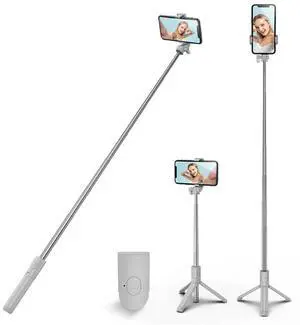 Selfie Stick Tripod, 3 in 1 Extendable & Portable iPhone Tripod Selfie Stick with Wireless Remote Compatible with iPhone 16 15 14 13 12 11 pro Xs Max 8 7, Galaxy Note10/S20/S10 Selfie Stick Tripod, 3 in 1 Extendable & Portable iPhone Tripod Selfie Stick with Wireless Remote Compatible with iPhone 16 15 14 13 12 11 pro Xs Max 8 7, Galaxy Note10/S20/S10