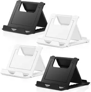 Cell Phone Stand 4 Pack, Tablet Stand Multi-Angle, Universal Phone Stand for Desk,Compatible Phone 13 12 Pro Plus All Android Smartphones(Black+White) Cell Phone Stand 4 Pack, Tablet Stand Multi-Angle, Universal Phone Stand for Desk,Compatible Phone 13 12 Pro Plus All Android Smartphones(Black+White)