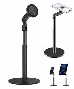Magnetic Phone Stand,2 In 1 Adjustable Phone Stand For Desk Magnetic,360 Rotating Magnetic Phone Stand For Desk Aluminum Phone Holder For Magsafe, Compatible Iphone 17 16 15 14 13 12 Pro Max And Ipad Magnetic Phone Stand,2 In 1 Adjustable Phone Stand For Desk Magnetic,360 Rotating Magnetic Phone Stand For Desk Aluminum Phone Holder For Magsafe, Compatible Iphone 17 16 15 14 13 12 Pro Max And Ipad