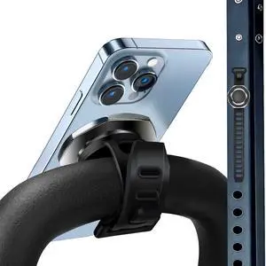 Magnetic Phone Mount with Flexible Bendable Mounting, Compatible with MagSafe, Gym, Steering Wheel, Stroller & Wrist Strap, Universal for iPhone 17/16/15/14/13/12, Treadmill, Shopping Cart Magnetic Phone Mount with Flexible Bendable Mounting, Compatible with MagSafe, Gym, Steering Wheel, Stroller & Wrist Strap, Universal for iPhone 17/16/15/14/13/12, Treadmill, Shopping Cart