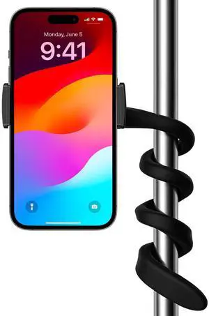 Phone Holder for Treadmill, Stroller, Shopping Cart, Desk, Portable Gooseneck 16.5 Long Arm Phone Mount for Smartphones Phone Holder for Treadmill, Stroller, Shopping Cart, Desk, Portable Gooseneck 16.5 Long Arm Phone Mount for Smartphones