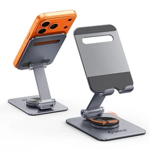 Aluminum Phone Stand for Desk, Adjustable Metal Phone Holder with Stable Support and Smooth 360° Rotation for Smartphones up to 6.9 Inches Gray (PS2) Aluminum Phone Stand for Desk, Adjustable Metal Phone Holder with Stable Support and Smooth 360° Rotation for Smartphones up to 6.9 Inches Gray (PS2)