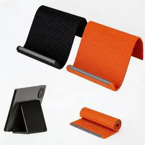 2-Pack 2026 Upgraded Foldable Silicone Phone Stand, Adjustable Flexible Holder for Desk Bed Airplane, Non-Slip Portable Tablet Stand for Travel Office Treadmill Laptop 2-Pack 2026 Upgraded Foldable Silicone Phone Stand, Adjustable Flexible Holder for Desk Bed Airplane, Non-Slip Portable Tablet Stand for Travel Office Treadmill Laptop