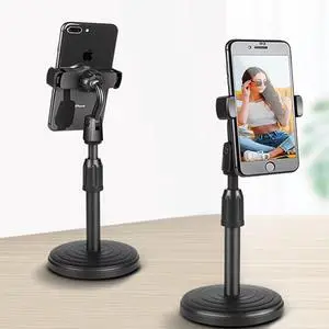 Cell Phone Holder, Height and Angle Adjustable Cell Phone Holder, Universal Holder for Leisure, Business, Office, Home, Compatible with 3.5-6.7 Inch Devices, (Black) Cell Phone Holder, Height and Angle Adjustable Cell Phone Holder, Universal Holder for Leisure, Business, Office, Home, Compatible with 3.5-6.7 Inch Devices, (Black)