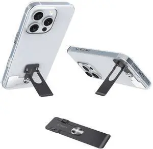 Phone Slim Stand Thin Kickstand, Ultra Thin Vertical Horizontal Universal Steel Metal Stable Mount Attachable Pocket Friendly Phone Holder for iPhone Samsung Phone Case (Black 1-Pack) Phone Slim Stand Thin Kickstand, Ultra Thin Vertical Horizontal Universal Steel Metal Stable Mount Attachable Pocket Friendly Phone Holder for iPhone Samsung Phone Case (Black 1-Pack)