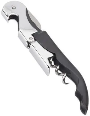 Waiter Corkscrew Professional Wine Opener with Foil Cutter,Manual Wine Bottle Opener for Servers, Bartenders and Waiter (1, Black) Waiter Corkscrew Professional Wine Opener with Foil Cutter,Manual Wine Bottle Opener for Servers, Bartenders and Waiter (1, Black)
