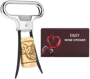 Ah-So Wine Opener Corkscrew Wine Bottle Opener Two-Prong Cork Puller Ah-So Wine Opener Corkscrew Wine Bottle Opener Two-Prong Cork Puller