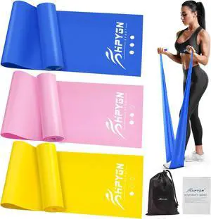 3 Levels Non-Latex Exercise Bands for Physical Therapy & Yoga, Professional Resistance Bands Set for Working Out, Strength Training, Pilates & Rehab, TPE Elastic Stretch Bands for Seniors, Women 3 Levels Non-Latex Exercise Bands for Physical Therapy & Yoga, Professional Resistance Bands Set for Working Out, Strength Training, Pilates & Rehab, TPE Elastic Stretch Bands for Seniors, Women