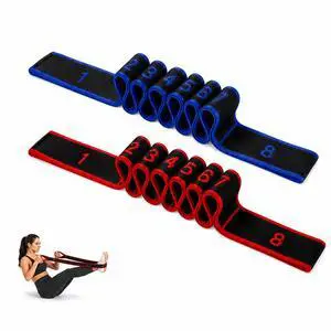 8-Section Resistance Bands with Handles Latex-Free Portable Exercise Bands for Yoga, Pilates, Stretching & Full-Body Strength Training, Fitness Bands for Men & Women 8-Section Resistance Bands with Handles Latex-Free Portable Exercise Bands for Yoga, Pilates, Stretching & Full-Body Strength Training, Fitness Bands for Men & Women