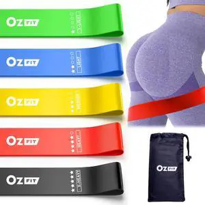 Resistance Loop Exercise Bands for Working Out, Women & Men Exercise with Instruction Guide and Carry Bag, for Whole-Body Fitness, Stretching, Physical Therapy, Strength Training Resistance Loop Exercise Bands for Working Out, Women & Men Exercise with Instruction Guide and Carry Bag, for Whole-Body Fitness, Stretching, Physical Therapy, Strength Training